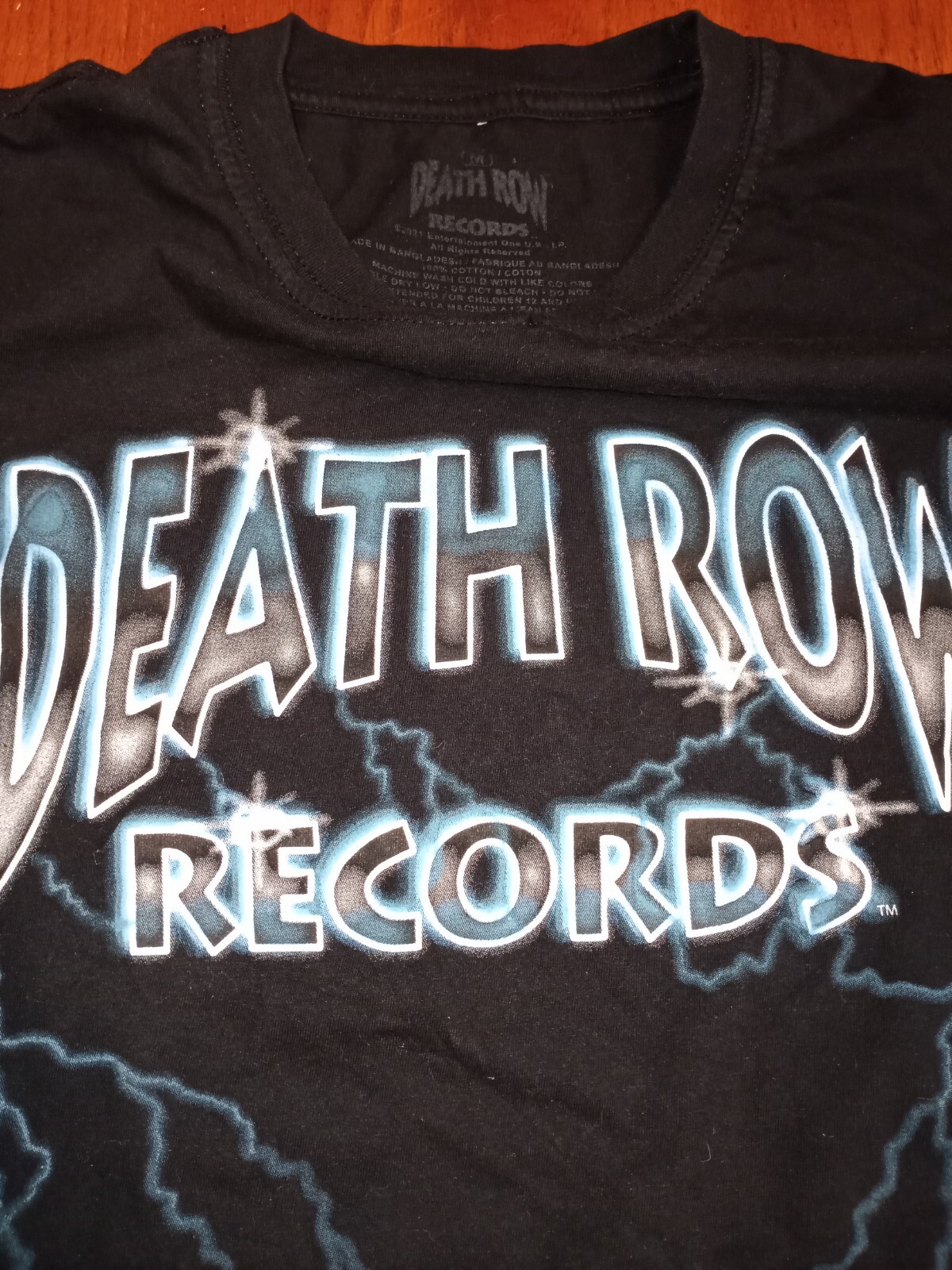 FILA MAGLIETTA VINTAGE 2021 DEATH ROW RECORDS...TAGLIA MEDIA...20 PEZZI