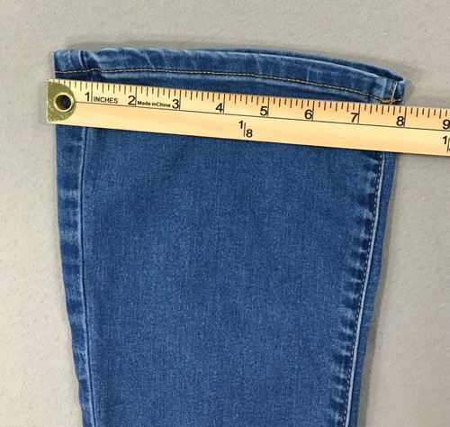 SO Pants Girl's 12 Blue Jeggings Bootcut Mid Rise Adjustable Waist Stretch - Picture 12 of 13