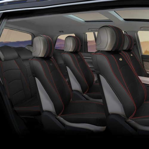 3 Row Ultra Comfort Premium faux Leatherette Full 7 seaters Seat Cushion Covers - Bild 20 von 67