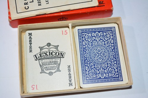 1937 Crossword Lexicon, Vintage Card Game, Parker Brothers - Picture 3 of 3