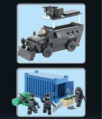 Oxford S.W.A.T Team Bomb Terror Suppression SWAT Police Cop Brick