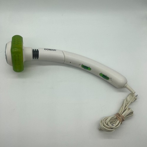 WM200XT Conair Back Massager White Green Wand Heat Body Flex TESTED WORKS