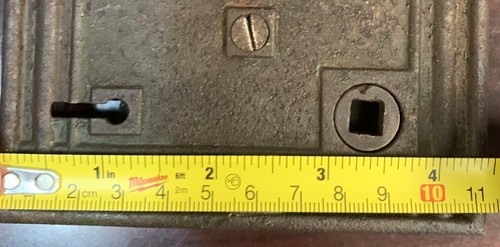 Antique Interior Mortise Lock Door Hardware With Thumb Lock Untested - Picture 24 of 24
