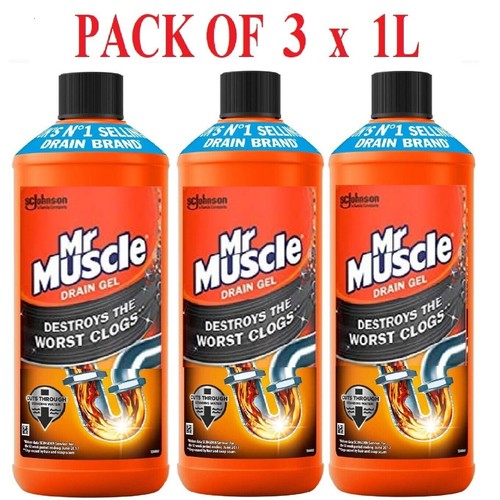 Mr Muscle Drain Unblocker Sink Drain pipes Cleaner Heavy Duty Drain Gel Unblock - Picture 66 of 90