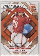 2020 Panini Elite Extra Edition Prospect Materials Orange 194/199 Alec Bohm o7m