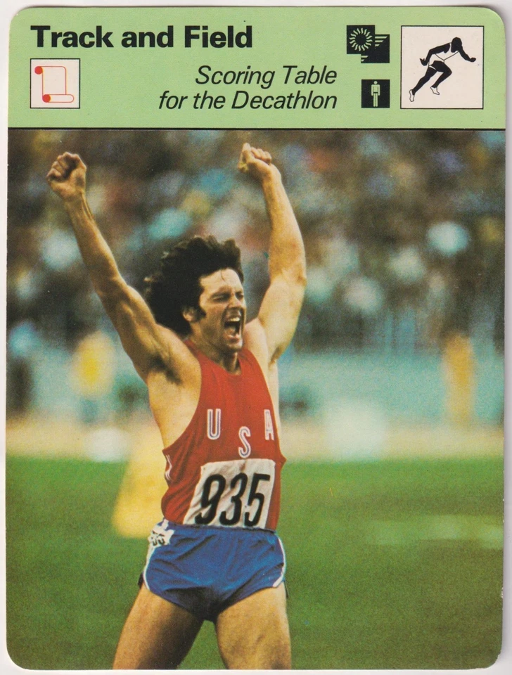 Sportscaster 1978 - Mesa de puntuación con Bruce Jenner - pista y campo - Italia # 22-19 Foto 3 de 4