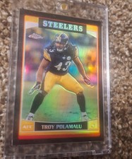 Troy Polamalu 2006 Topps Chrome Black Refractor /199 - PITTSBURGH STEELERS