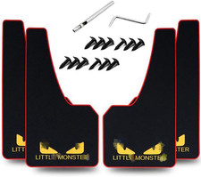 4 pcs Car Rubber Mudguard Mud Flaps Splash Guards Rubber Mudguard for Sports Mud