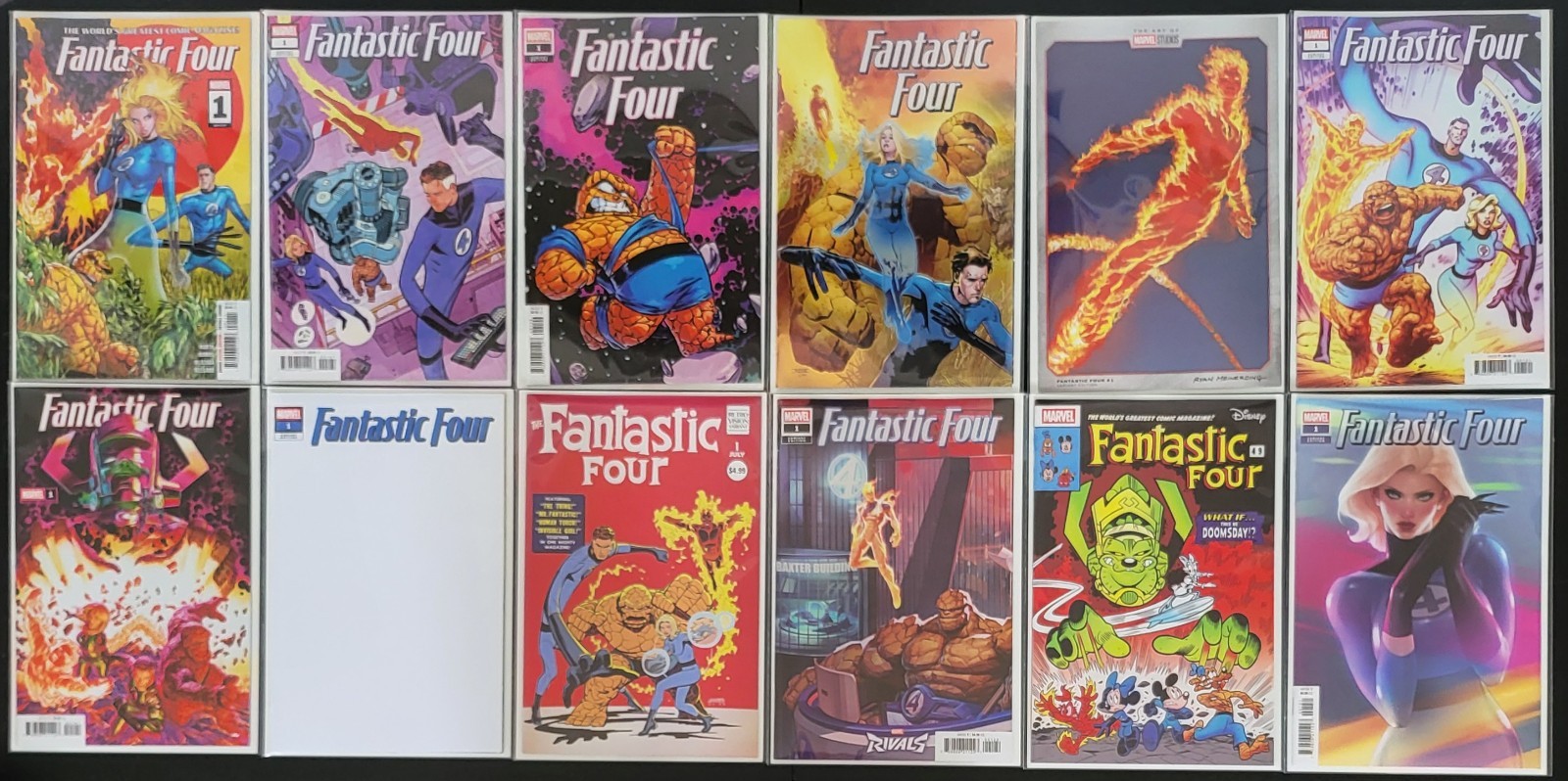 Fantastic Four #1, Lot of 12 Standard Covers, NM/Better