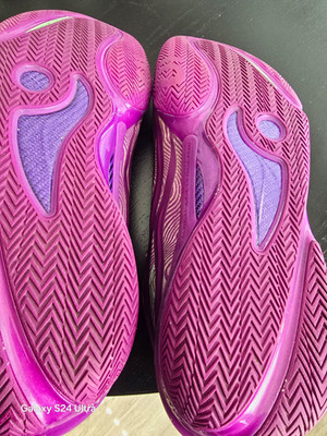 Li-Ning Men's Purple Lace Up Low Top Athletic Sneakers ABAV045-8