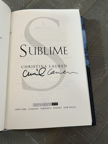 Sublime by Christina Lauren (2014, Hardcover DJ); Signed By Author - Picture 5 of 12