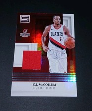 2017-18 Panini Status Basketball Materials C.J. McCollum/Jersey Card/Blazers
