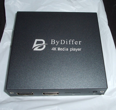 ByDiffer 4K Digital Media Player TV MP4 Video USB Drives SD Card NO REMOTE