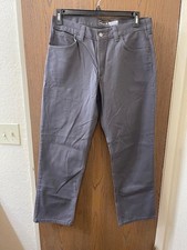 NEW Carhartt Men's Rugged Flex Straight Fit Canvas Work Pant Size 34x30 Gray