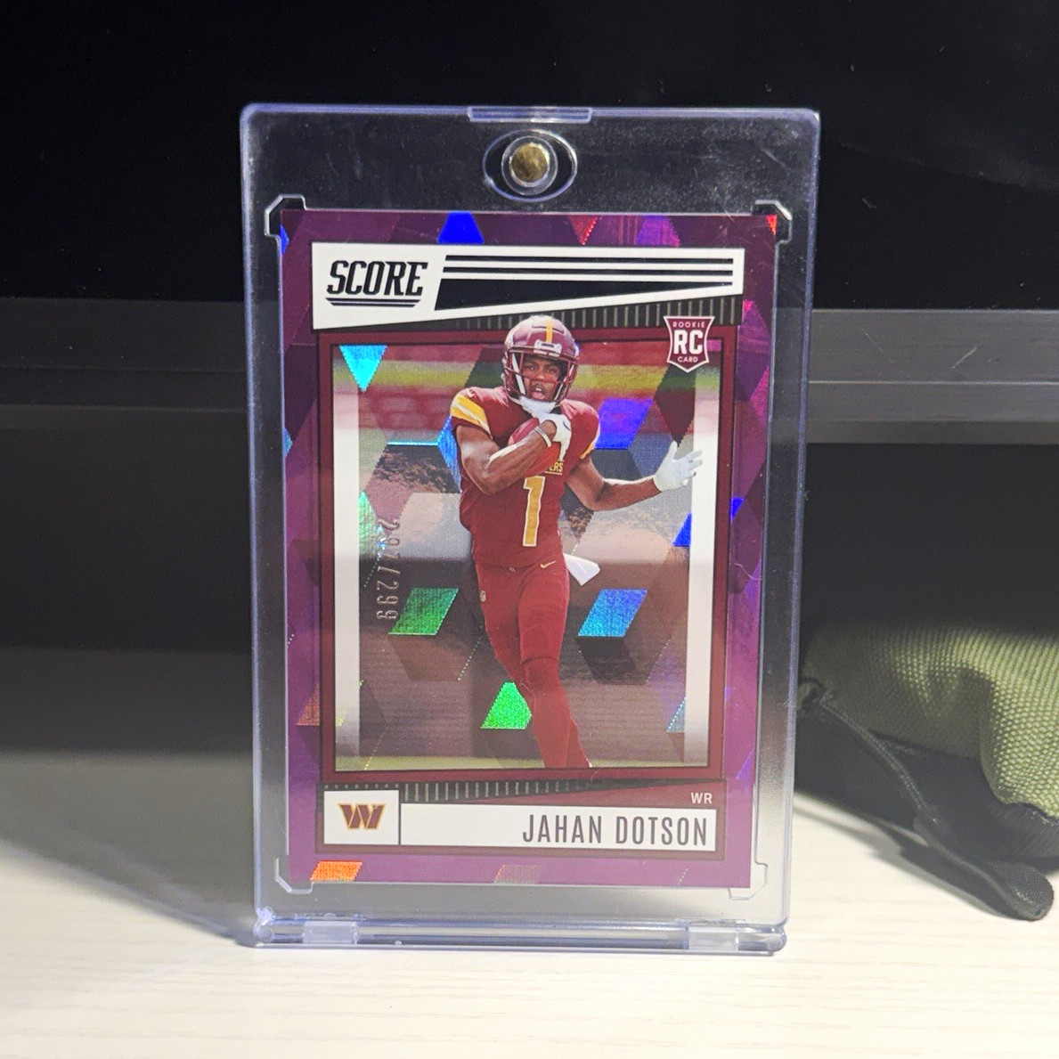 Jahan Dotson Panini Score #381 Cubic