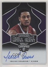 2016-17 Panini Totally Certified Rookie Roll Call Isaiah Cousins #45 Auto 0c2