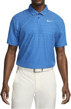 Nike Men s Dri-FIT ADV Tour Textured Golf Polo Blue Size-L FD5731-435 NWT 105