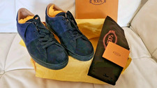 TOD'S BNIB Men's Allacciato Active Suede Sneaker 2Tone Black Navy UK 10 Gorpcore