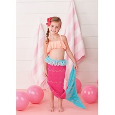 Manta Toalla Cola Sirena Mud Pie Niñas Rosa Azul