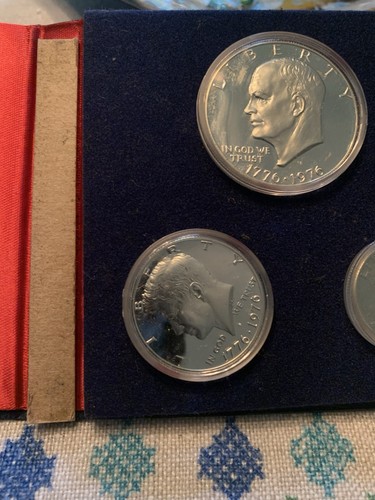 1776 - 1976-S US Bicentennial Silver Proof Set 3 Coin Piece BU 40% Silver - 第 6/9 張圖片