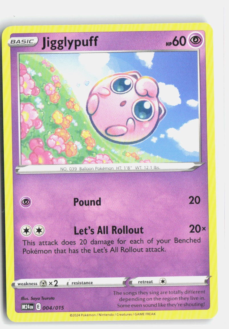 Jigglypuff 004/015 Promo Normal M24 NM