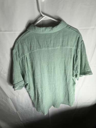 Weatherproof Vintage Double Layer Green Men Casual Cotton Shirt Size XL - Afbeelding 2 van 7