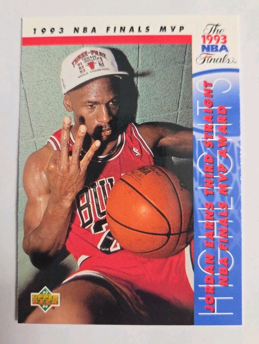 1993-94 Upper Deck Michael Jordan The 1993 NBA Finals MVP Card #204