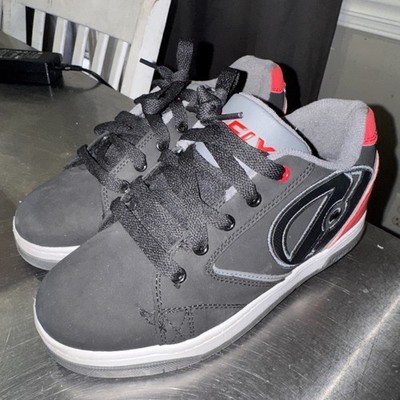Heelys Kids' Propel 2.0 Shoes with Wheels Black Gray Red White Size Youth 6