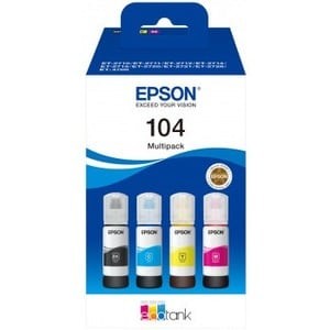 Epson 104 Ecotank. Type: Original Printing Colours: Black Cyan Magenta Yellow Br