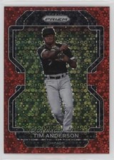 2022 Panini Prizm Tier II Red Donut Circle Prizm 83/99 Tim Anderson #203 11n2