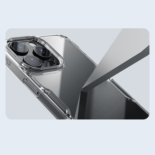 Etui Nillkin Nature Pro Case na iPhone 16 Pro Max - przezroczysto-białe - Zdjęcie 10 z 12