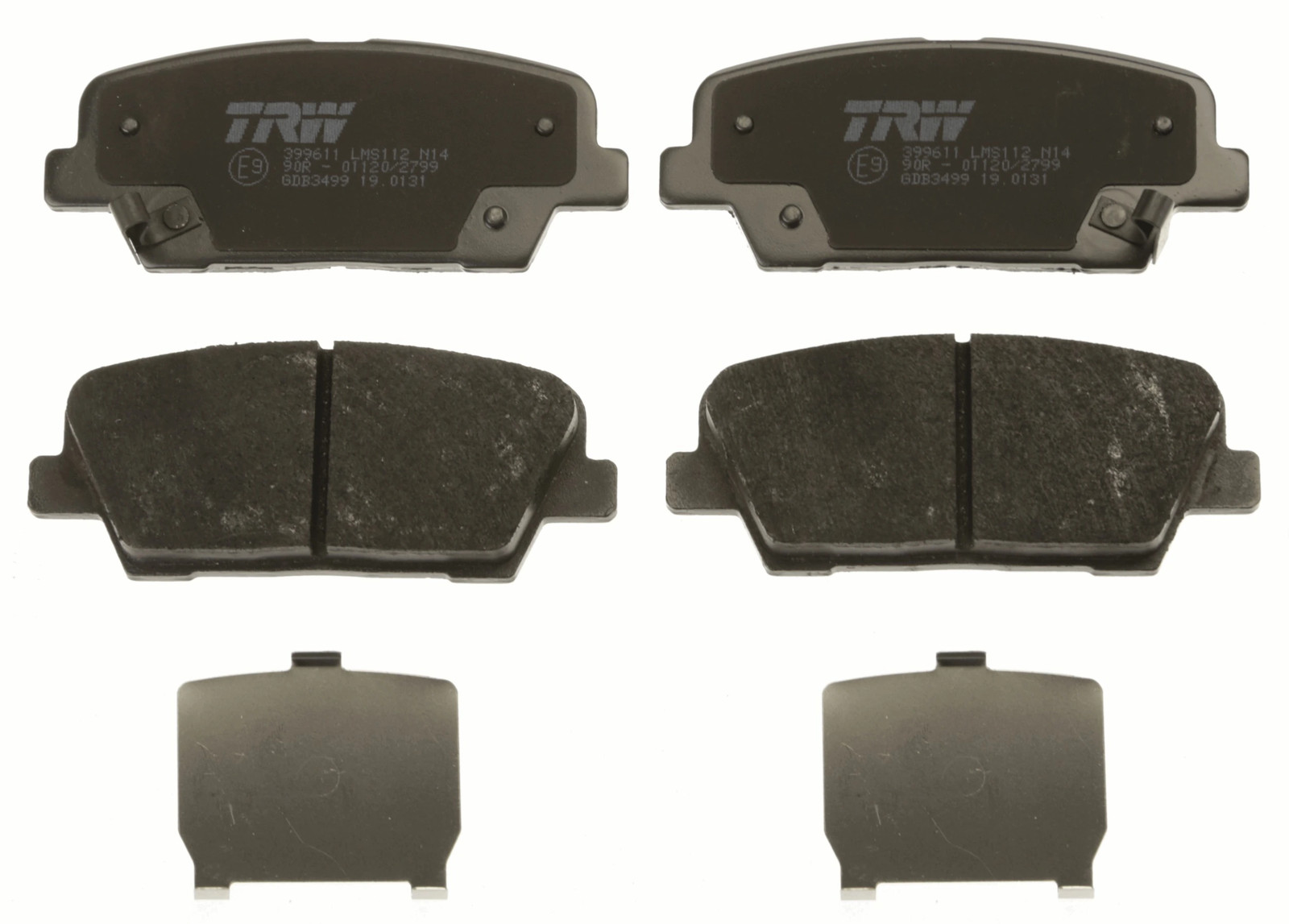Plaquettes de frein arrière TRW GDB3499 kit de freinage pour disque OE 58302