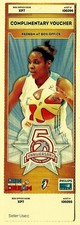 WNBA Atlanta Dream 2012 5th Anniversary Complimentary Ticket Voucher!