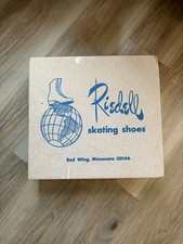 Vintage Riedell 121 Red Wing MN Black Ice Figure Skates with Original Box
