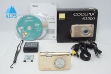 Nikon COOLPIX S3300 16.0 MP Compact Digital Camera Sweet Gold w/ Box 260420d