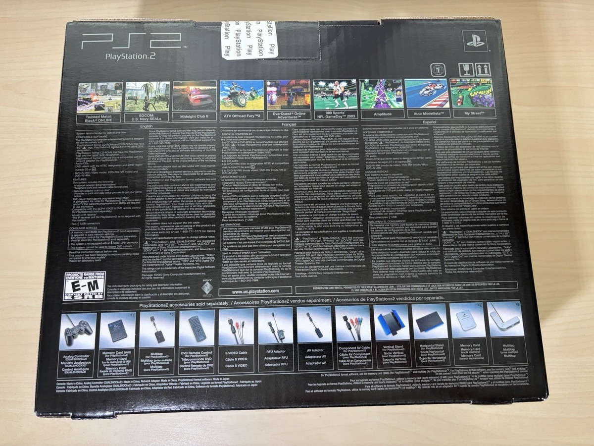 Brand New Sony PlayStation 2 PS2 System Online Pack Factory Sealed