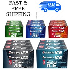 Dentyne Ice Sugar-Free Chewing Gum, 9 Packs of 16 Pieces 144 Total Pieces 