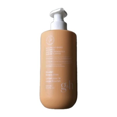 G&H NOURISH BODY LOTION W/ PLANT-BASED GOODNESS 400mL/13.5 FL OZ WHITE CHIA OIL
