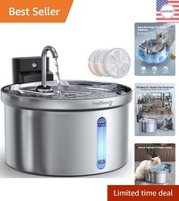 Automatic Pet Water Fountain - Wireless Design Water Separation for Cats/Dogs