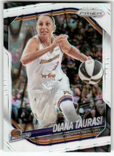 2025 Panini Prizm WNBA #7 Diana Taurasi White Seismic Prizms