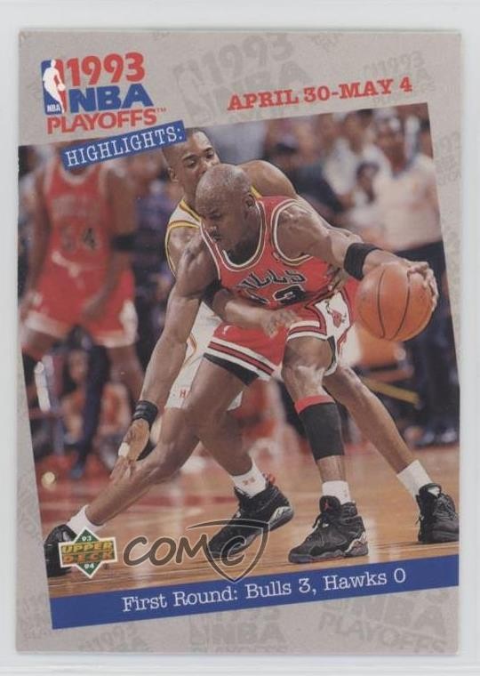 1993-94 Upper Deck NBA Playoffs Highlights Michael Jordan #180 HOF