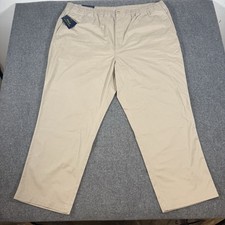 New Polo Ralph Lauren Pants Mens 4XB Tan Stretch Classic Fit Drawstring