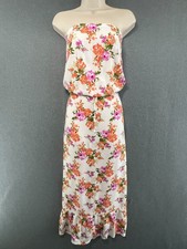 Next Floral Maxi Dress Boho Cottagecore Bandeau Holiday Beach Women’s 16