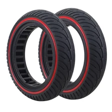 2-Pack Red 8.5x2 Solid Tire,8.5 inch Scooter Tire,Front or Rear Replacement S...