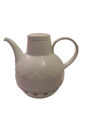**Rosenthal Lotus Wei&szlig;  Teekanne mit Deckel und St&ouml;vchen Bj&ouml;rn Wiinblad Design**