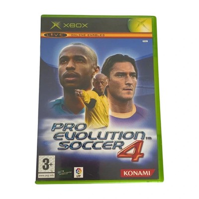 Pro Evolution Soccer 4 Xbox Classic Konami 2004 PES Fußball CIB Sehr Gut PAL