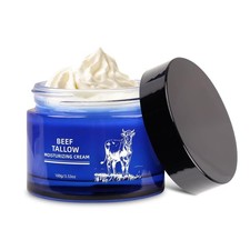 Beef Tallow for Skin, Whipped Organic Grass-Fed Beef Tallow Balm for Face Body