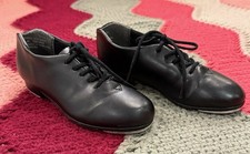 Children's Capezio Tic Tap Toe Tap Shoes in Black Style 443C Size 12.5