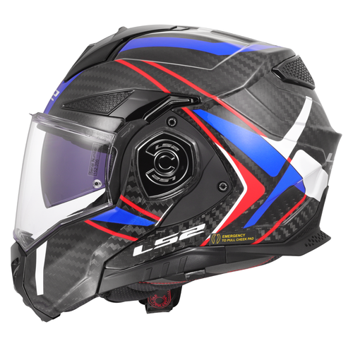 LS2 FF901 ADVANT X CARBON FIBER MODULAR FLIP FRONT FULL FACE MOTORRADHELM - Bild 45 von 76