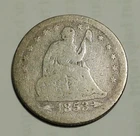 1853 Seated Liberty Silver Quarter